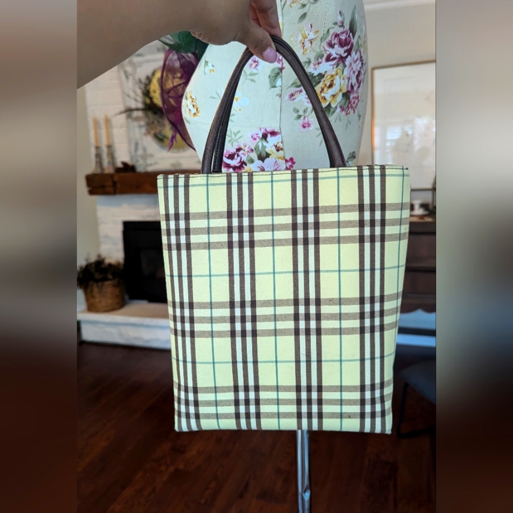 BURBERRY House‎ Check Tote Tote Bag Vintage